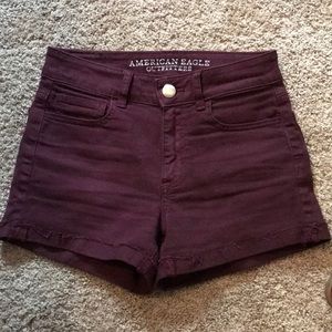 American Eagle High-Rise Shortie Shorts